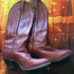 Classic Red Heeled Boots